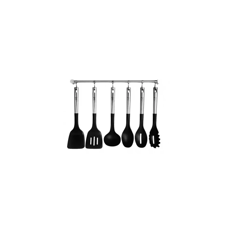 Produktbild för Köksredskap Set 6 redskap & hållare