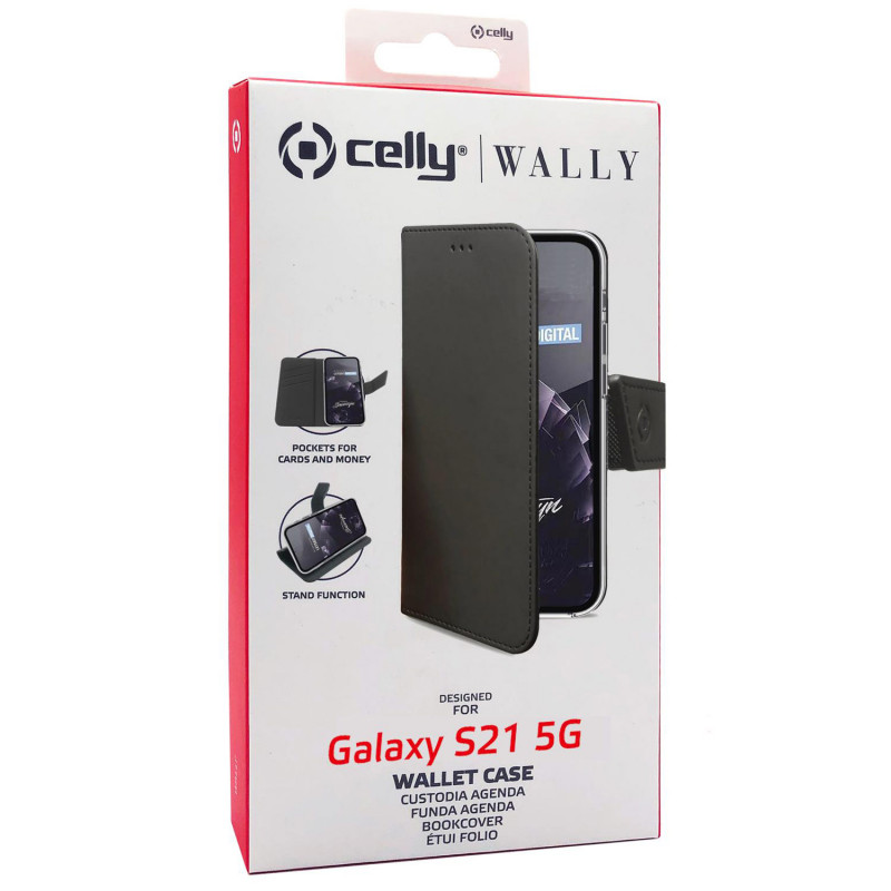 Produktbild för Wallet Case Galaxy S21 Svart