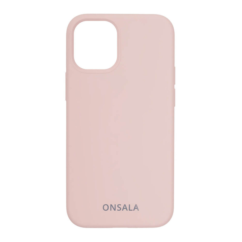 Produktbild för Mobilskal Silikon Sand Pink iPhone 12  Mini
