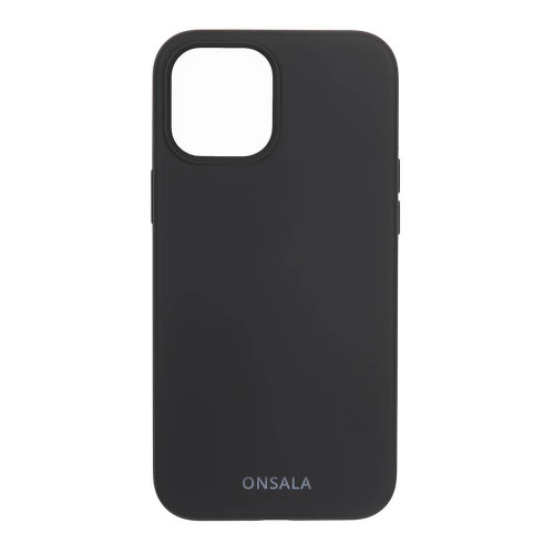 ONSALA Mobilskal Silikon Black iPhone 12 / 12 Pro