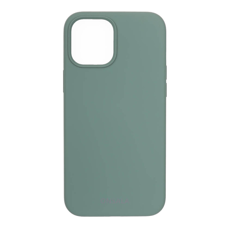 Produktbild för Mobilskal Silikon Pine Green iPhone 12 / 12 Pro