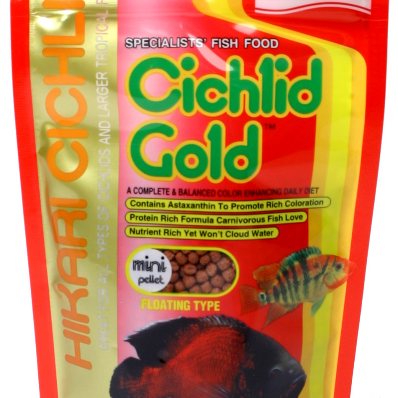 Produktbild för Hikari Ciklid Gold Färg Mini 57 g