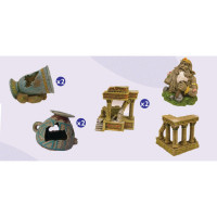 Miniatyr av produktbild för Akvariedekoration Ruiner Mix Tyrol 10 cm
