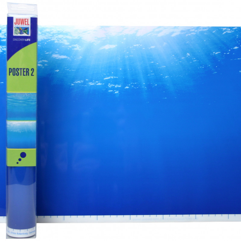 Produktbild för Bakgrund Poster 2 Juwel 2 sidig Blått hav 60x30 cm