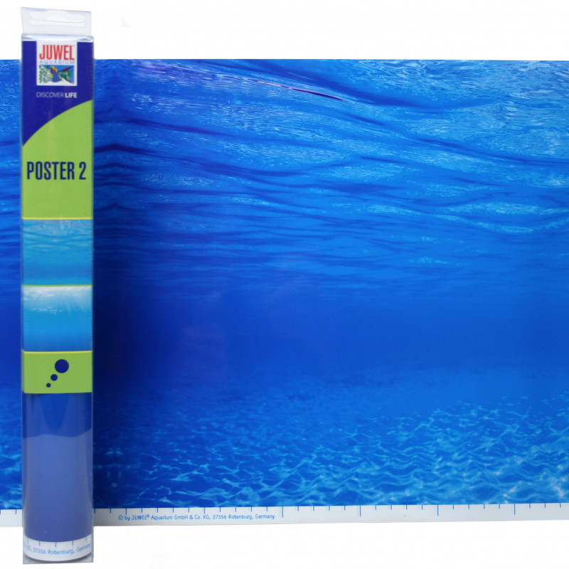 Produktbild för Bakgrund Poster 2 Juwel 2 sidig Blått hav 150x60cm