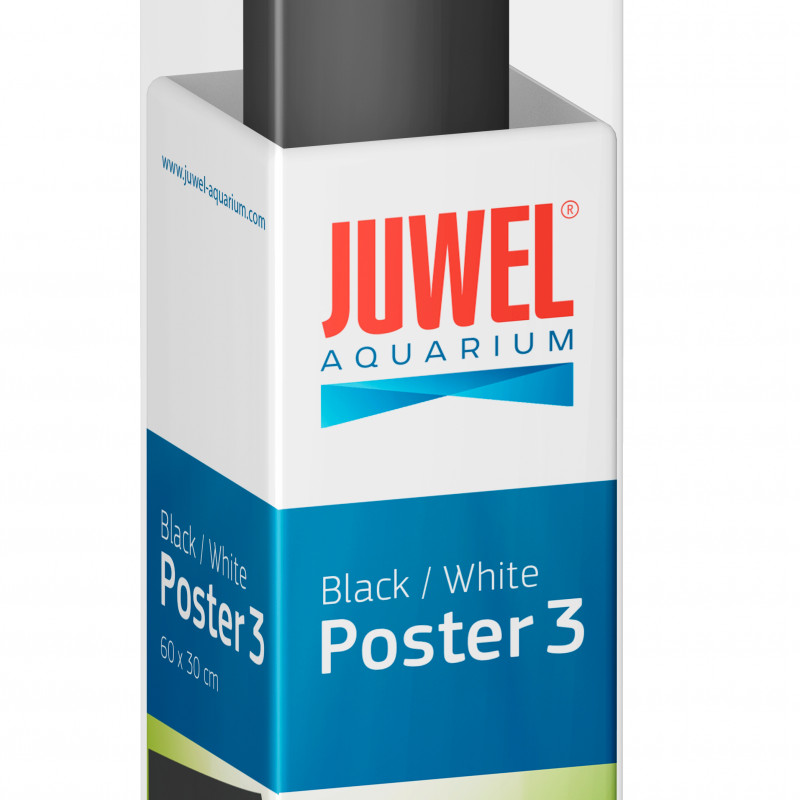 Produktbild för Bakgrund Poster 3 Juwel 2 sidig Svart/Vit 60x30 cm