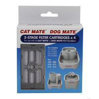 Miniatyr av produktbild för Filter 3-stegs Vattenautomat Closer Pets (CatMate) 4-p