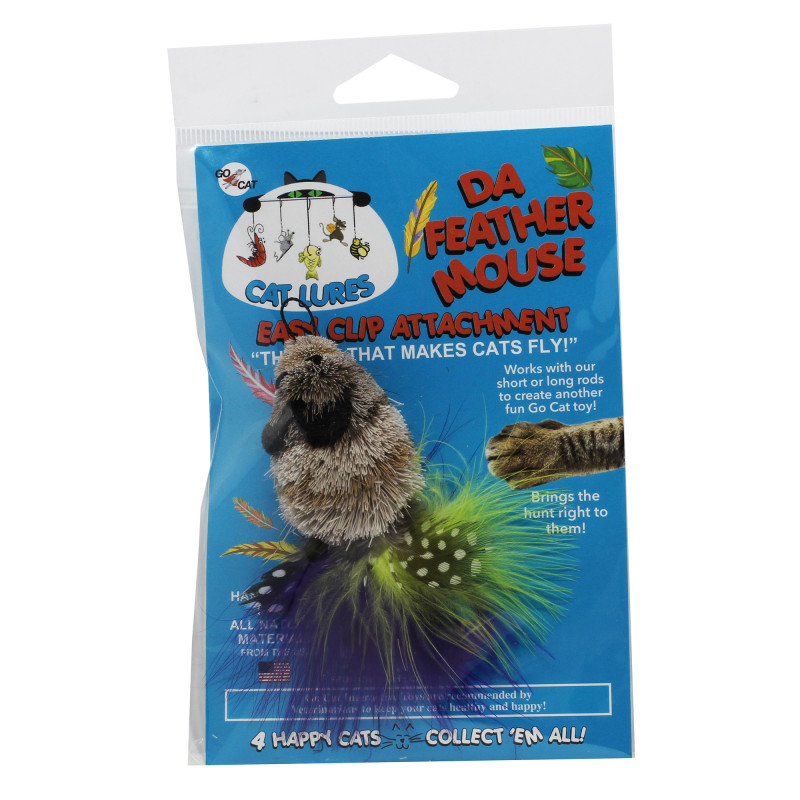 Produktbild för Kattleksak Da Bird Feather Mouse tafs Go Cat