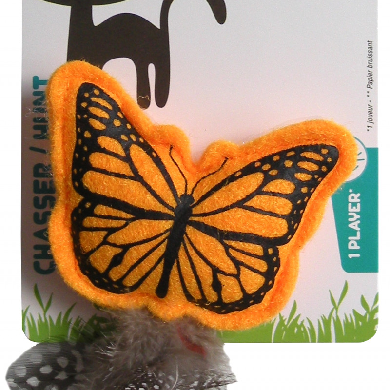 Produktbild för Kattleksak Papillon i tyg Spot