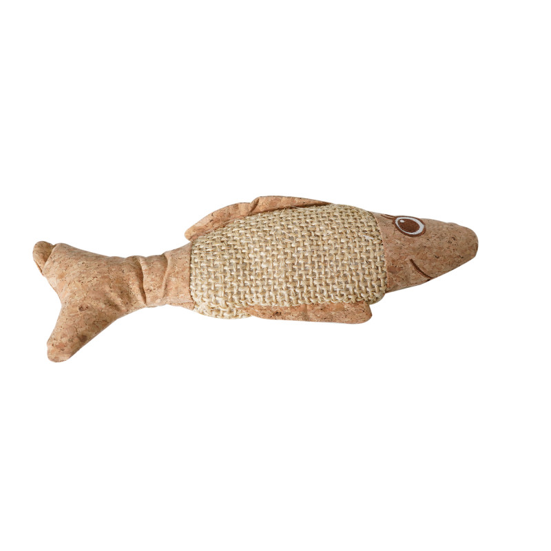 Produktbild för Kattleksak Fisk av KorkTyrol 35 cm