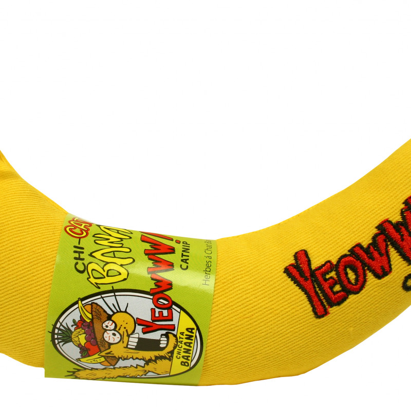 Produktbild för Kattleksak Catnip Banan Yeowww 17,5 cm
