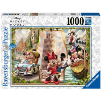 Produktbild för Pussel Vacation Mickey & Minni 1000p