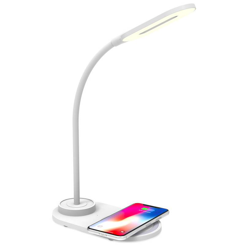Produktbild för Skrivbordslampa med trådlös laddning 10W