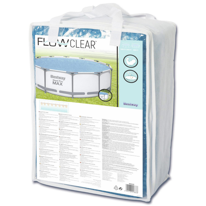 Produktbild för Flowclear Solar Pool Cover 3,66m