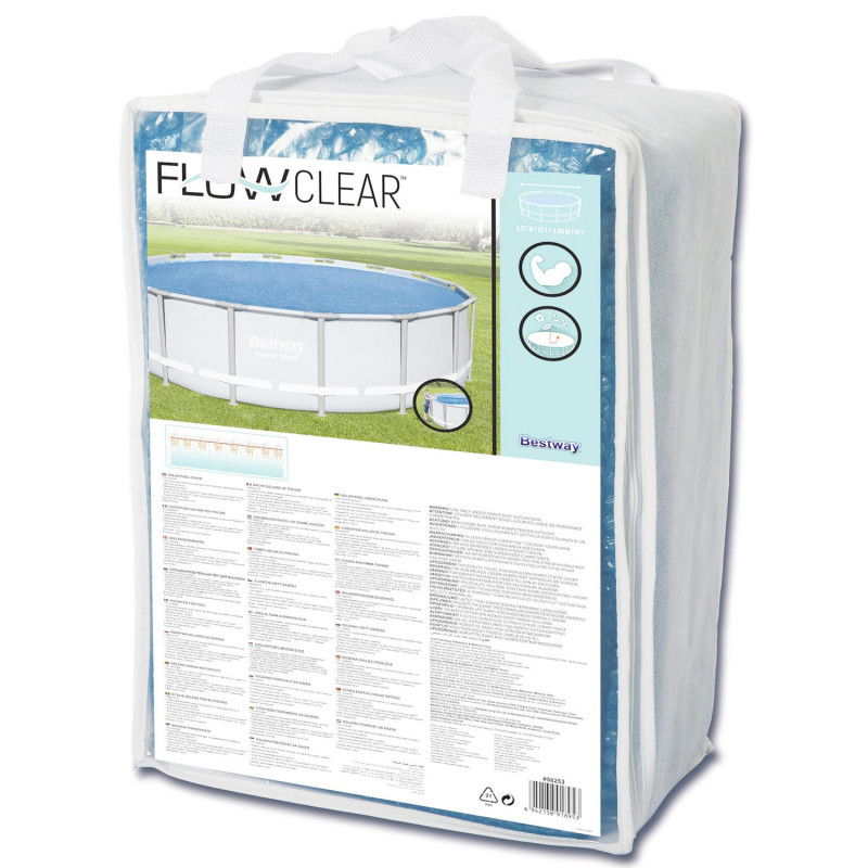 Produktbild för Flowclear Solar Pool Cover 4,62m