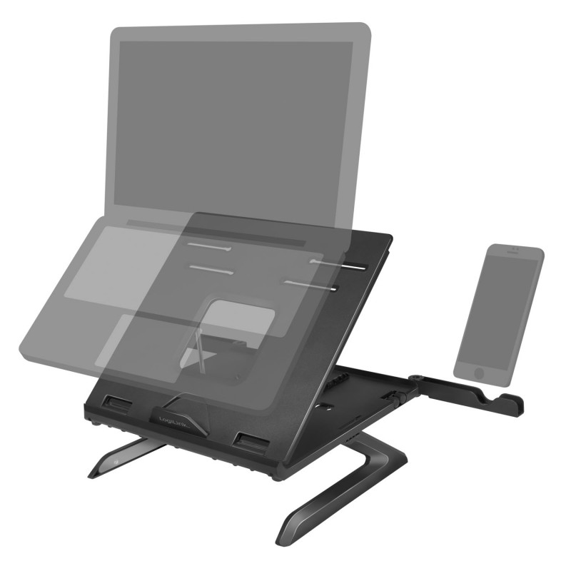 Produktbild för Hopfällbart Laptopställ och höjdjusterbart Sv