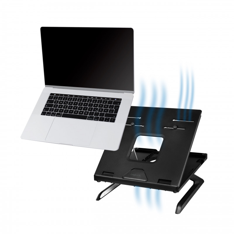 Produktbild för Hopfällbart Laptopställ och höjdjusterbart Sv