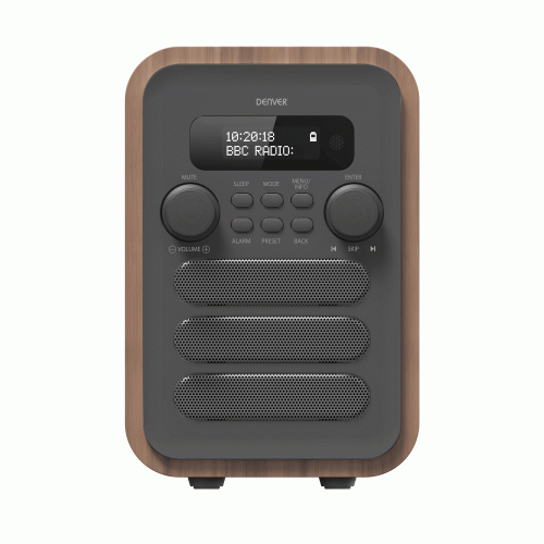 Denver FM/DAB+ Radio Bluetooth Trä/gr