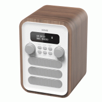 Produktbild för FM/DAB+ Radio Bluetooth Trä/Vit