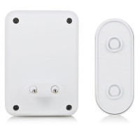 Miniatyr av produktbild för Trådlös dörrklocka med tygfront Plug-in 230V