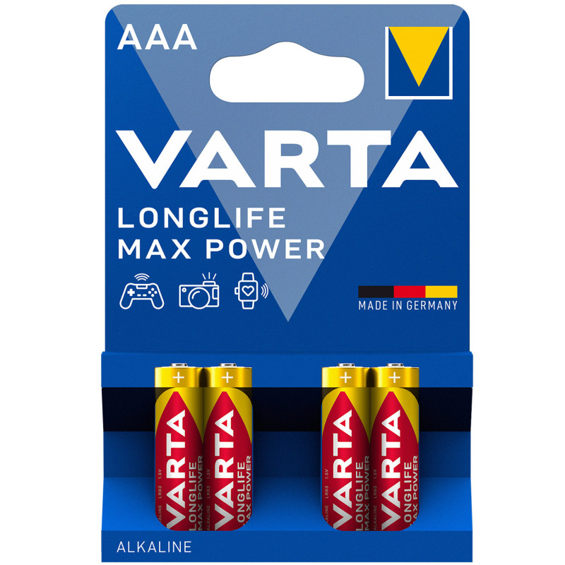 Produktbild för Longlife Max Power AAA / LR03 Batteri 4-pack