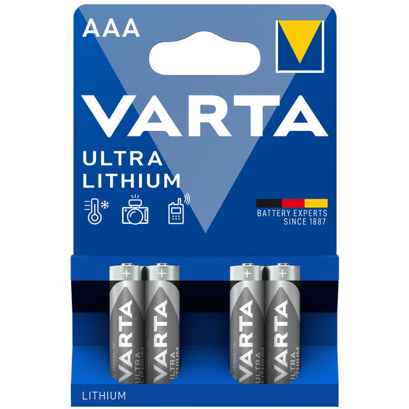Produktbild för Ultra Lithium AAA / LR03 Batteri 4-pack