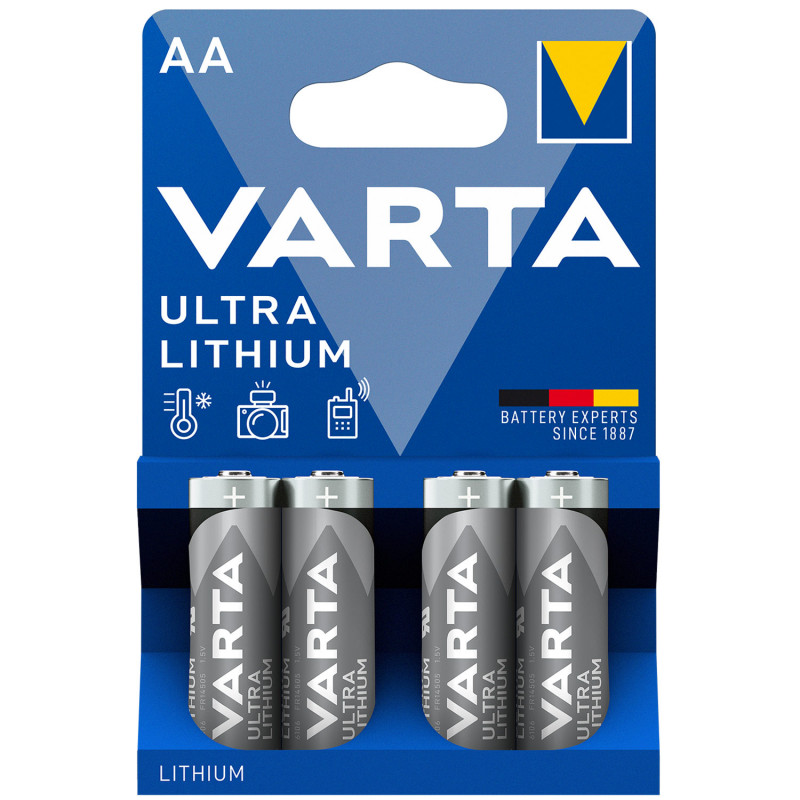 Produktbild för Ultra Lithium AA / LR6 Batteri 4-pack