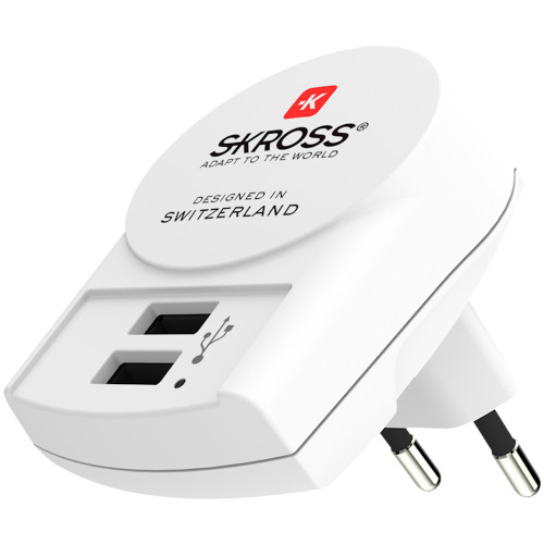SKROSS 2-Port USB-laddare EU