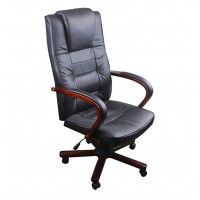 Produktbild för Lyxig kontorsstol svart