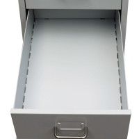 Miniatyr av produktbild för Arkivskåp med 5 lådor grå 68,5 cm stål