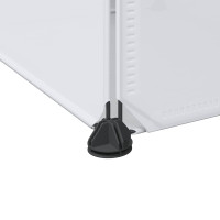 Produktbild för Modulär garderob 9 fack 109x36,5x143 cm vit