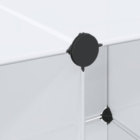 Produktbild för Modulär garderob 9 fack 109x36,5x143 cm vit