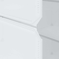 Produktbild för Modulär garderob 9 fack 109x36,5x143 cm vit