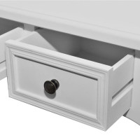 Miniatyr av produktbild för Konsolbord med tre lådor vit