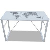 Miniatyr av produktbild för Skrivbord med världskarta 120 x 60 x 75 cm