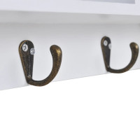 Miniatyr av produktbild för Väggskåp för nycklar och smycken med luckor och krokar