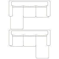Miniatyr av produktbild för Divansoffa 3-sits konstläder vit