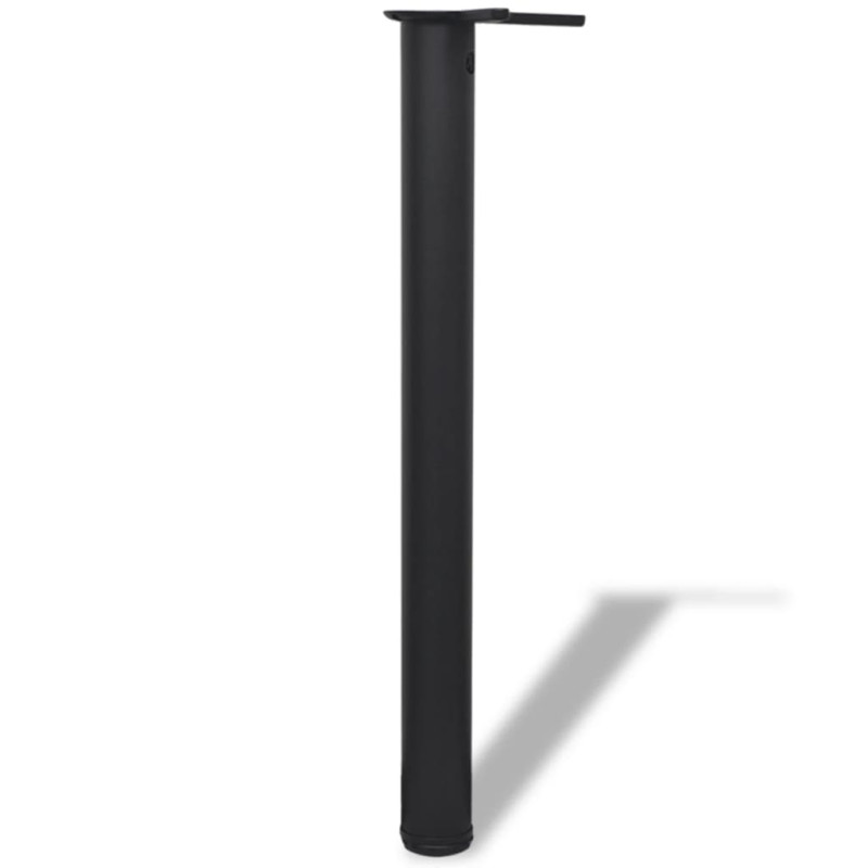 Produktbild för 4 Höjdjusterbara bordsben i svart 710 mm