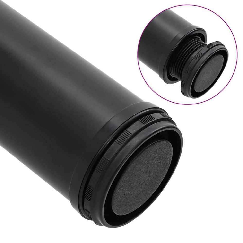 Produktbild för 4 Höjdjusterbara bordsben i svart 710 mm