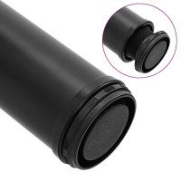 Produktbild för 4 Höjdjusterbara bordsben i svart 710 mm