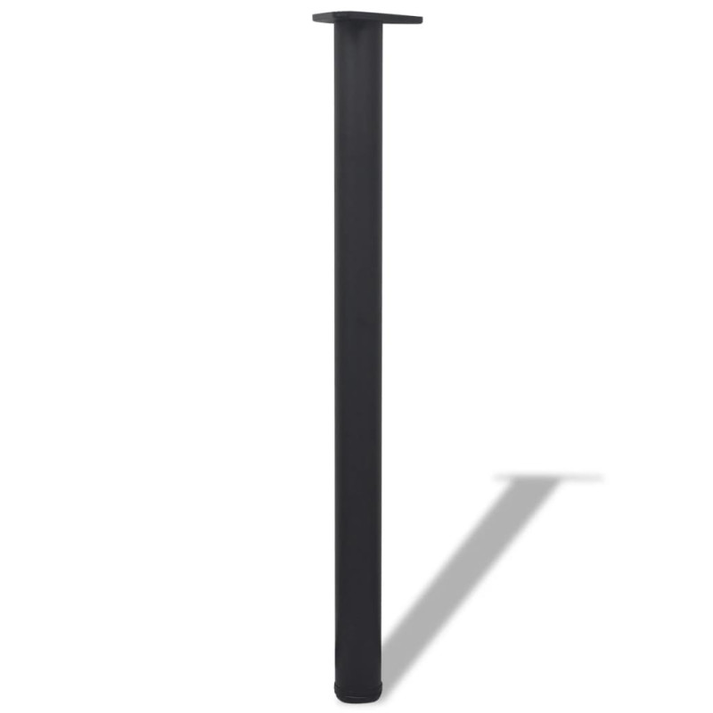 Produktbild för Höjdjusterbara bordsben 4 st 870 mm svart