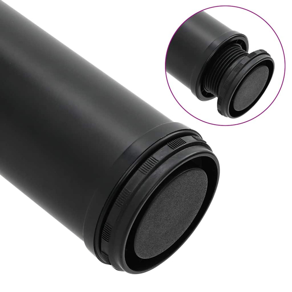 Produktbild för Höjdjusterbara bordsben 4 st 870 mm svart