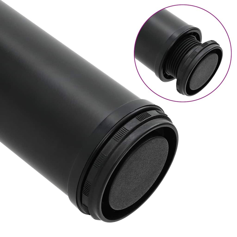 Produktbild för Höjdjusterbara bordsben 4 st svart 1100 mm