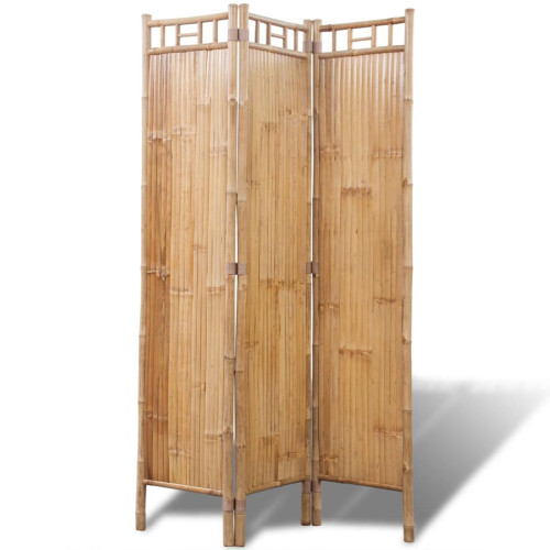 vidaXL Rumsavdelare med 3 paneler bambu