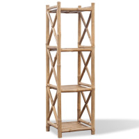 Produktbild för Hylla i bambu med 4 nivåer