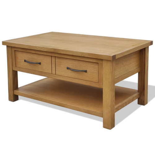 vidaXL Soffbord 88x53x45 cm massiv ek - Soffbord