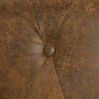 Produktbild för Chesterfieldsoffa 3 sits konstläder brun