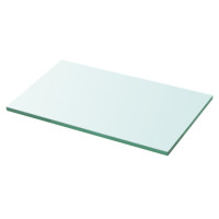 Produktbild för Hyllplan glas genomskinlig 30x15 cm