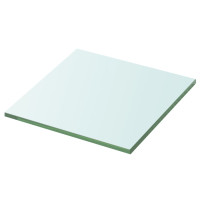 Produktbild för Hyllplan glas genomskinlig 30x30 cm