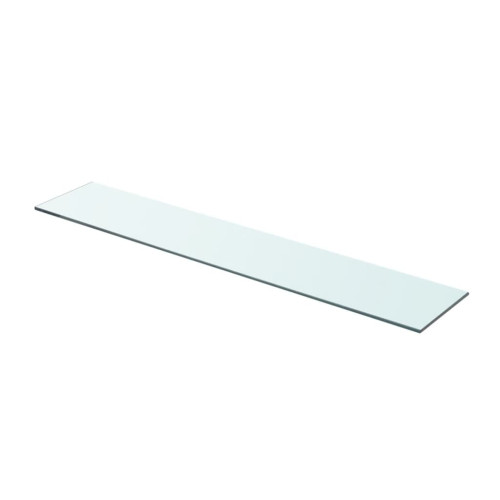 vidaXL Hyllplan glas genomskinlig 80x15 cm